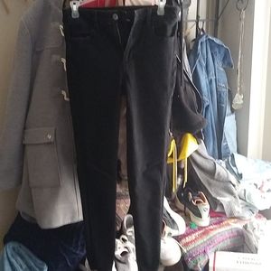 AE washed black super high waist jeggings